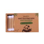 Pandoo Plastikfreie Wattestäbchen aus Bambus und Bio-Baumwolle